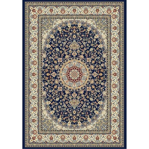 Dynamic Rugs Ancient Garden 2 ft. 2 in. x 7 ft. 7 in. 57119-3434 Rug - Blue/Ivory AN28571193434